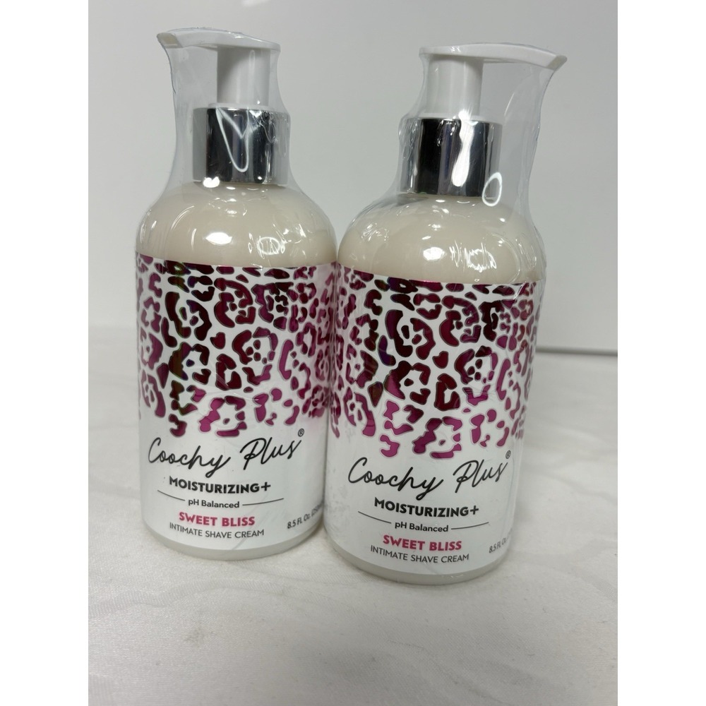 2 Coochy Plus Intimate Shaving Cream SWEET BLISS For Pubic Bikini Line Armpit